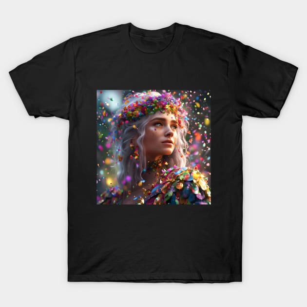 Elf of Confetti T-Shirt by SmartPufferFish